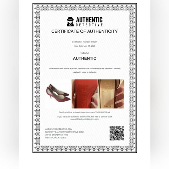 Christian Louboutin Parisian Lolita Red Iriza Lizard Heels sz 9 ~$850 - Picture 12 of 12